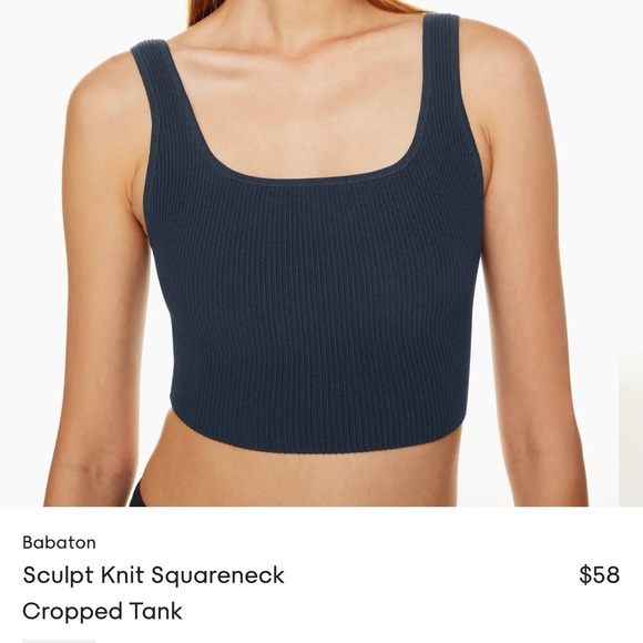 Aritzia Cropped sculpted knit - Picture 2 of 5